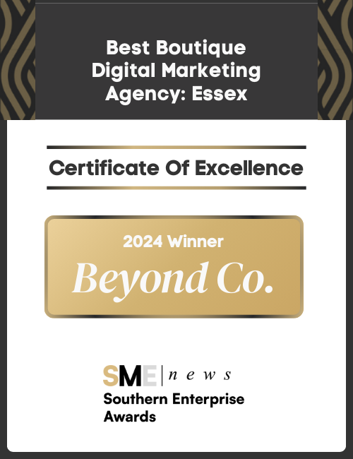 best-boutique-digital-marketing-agency-essex-2024-winner-beyond-co-sme-news-southern-enterprise-awards